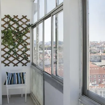 Vista Espetacular Baixa E Rio * Лиссабон